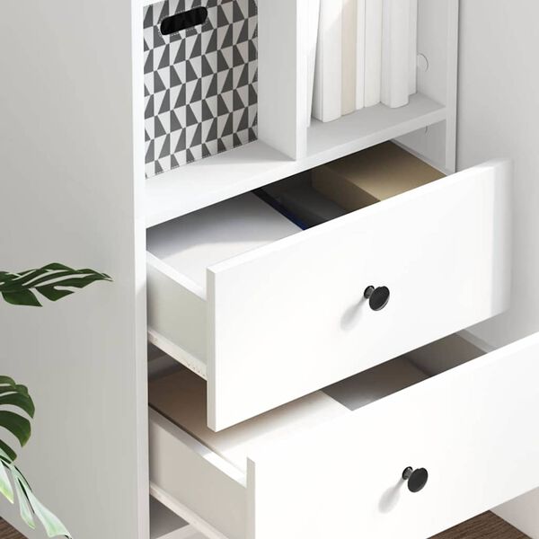 vidaXL Aukštas spintelė Balta 45.5 x 34 x 127 cm Apdirbta mediena