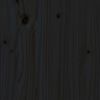 vidaXL Lovos rėmas, juodos spalvos, 200x200cm, medienos masyvas