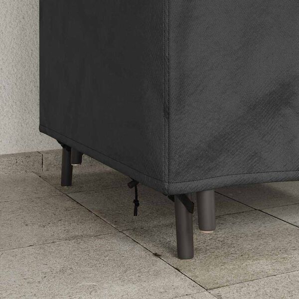 vidaXL Sodo kėdės dangtis Juoda 75 x 78 x 65 / 100 cm 600D audinys