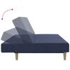 vidaXL Dvivietė sofa-lova, mėlynos spalvos, audinys