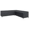 vidaXL Baldų uždangalas 325 x 325 x 80 cm 210D Oksfordo audinys Juodas