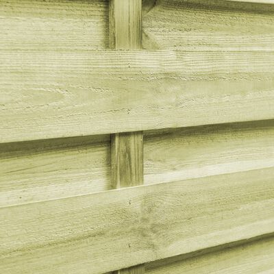 vidaXL Sodo vartai, 2vnt., žali, 150x75cm, impregnuota pušies mediena
