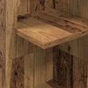 vidaXL Kampinė spintelė Senas medis 27,5x27x140cm Apdirbta mediena