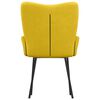 vidaXL Valgomojo kėdės, 2vnt., geltonos spalvos, aksomas