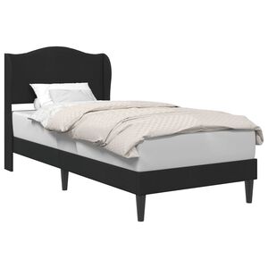 vidaXL Lovos rėmas su galvūgalio Juoda 80 x 200 cm Aksomas