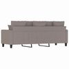 vidaXL Trivietė sofa, taupe spalvos, 180cm, audinys
