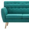 vidaXL L-formos sofa, aud. apmušal., 171,5x138x81,5cm, žalia
