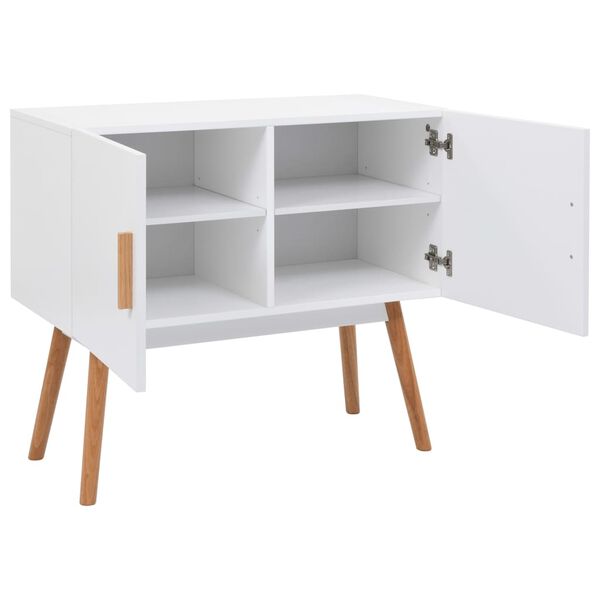 vidaXL &Scaron;oninė spintelė, balta, MDF, 80x38x70 cm