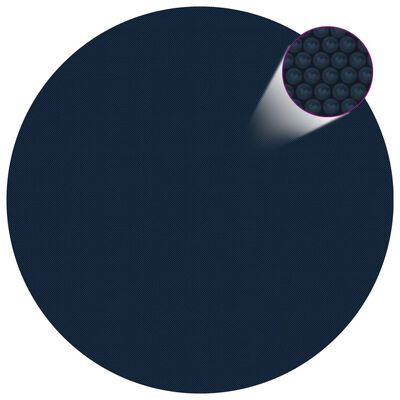 vidaXL Saulę sugerianti baseino plėvelė, juoda/mėlyna, 300cm, PE