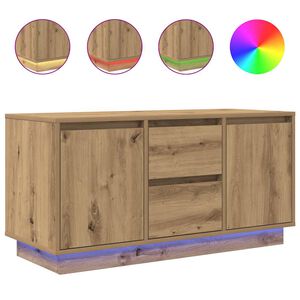 vidaXL Televizoriaus spintelė su LED, artisano, 100x41x50 cm
