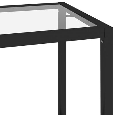 vidaXL Lentyna, skaidri, 100x36x90cm, grūdintas stiklas