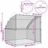 vidaXL &Scaron;unų narvas su saugykla Sidabro 2 x 2 x 2 m Plienas