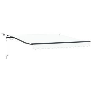 vidaXL I&scaron;traukiama markizė Balta 300 x 250 cm Poliesteris