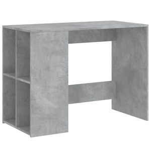 vidaXL Ra&scaron;omasis stalas, betono pilkas, 102x50x75cm, apdirbta mediena