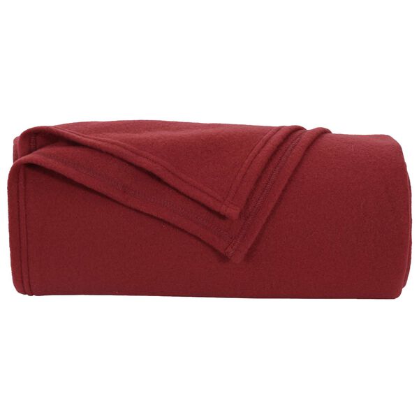 vidaXL Mesti antklodės 24 pcs Bordo raudona 240 x 220 cm Flysas
