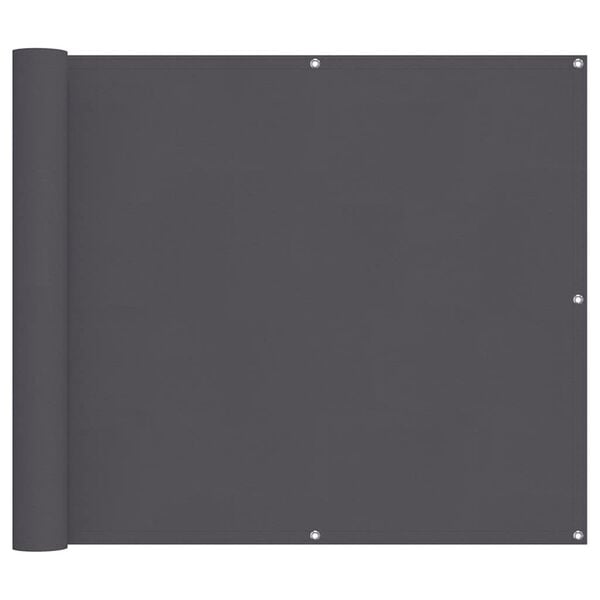 vidaXL Balkono pertvara, antracito, 90x1000cm, 100% poliesteris