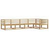 vidaXL Lauko sofos komplektas 5 pcs Balta 325 x 166,5 x 73 cm