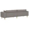 vidaXL Sofa su pagalve Taupe 250 x 77 x 76 cm audinys