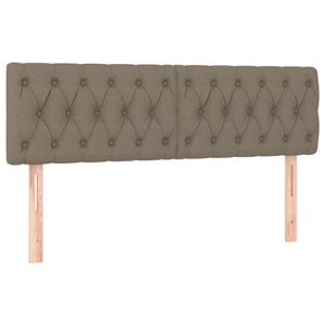 vidaXL Galvūgaliai, taupe spalvos, 144x7x78/88 cm, audinys