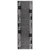 vidaXL Bėgimo kilimėlis FLORNES Austas Pilka Lapai 67 x 250 cm PP 7 mm