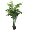 vidaXL Dirbtinė palmė, žalios spalvos, 120 cm, 28 lapų