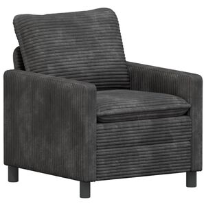 vidaXL Sofa Tamsiai pilka 76 x 81 x 87,5 cm Poliesteris