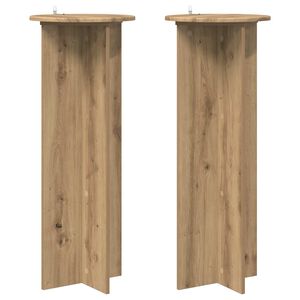 vidaXL Augalų stovas 2 vnt. Artisano ąžuolo &Oslash;40 x 100 cm