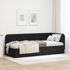 vidaXL Kampinė lovos konstrukcija Juoda 80 x 200 cm Aksomas