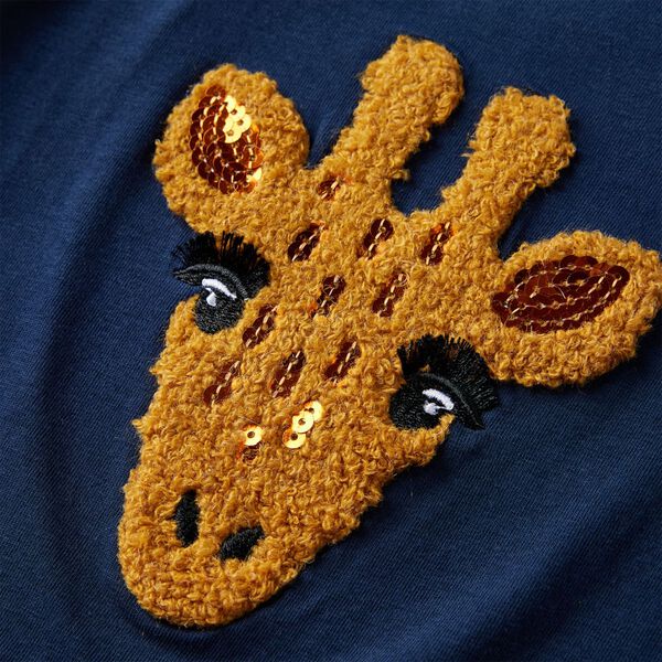 Vaiki&scaron;ki mar&scaron;kinėliai ilgomis rankovėmis, tamsiai mėlyni, 128 dydžio