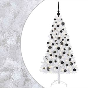 vidaXL Dirbtinė kalėdinė eglutė su rutuliuku 210 cm 300 LED