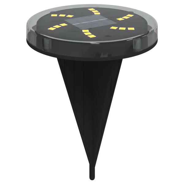 vidaXL Lauko saulės šviestuvai su smaigaliais, 4vnt., šiltai balta