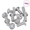 vidaXL Galvos užrakto varžtas 3600 pcs Sidabro Plienas