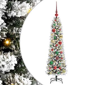 vidaXL Dirbtinė Kalėdų eglutė Balta 120 cm PVC ir Metalas ir Plastikas