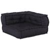 vidaXL Modulinė sofa 3 pcs Antracitas audinys