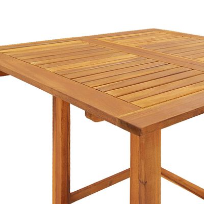 vidaXL Bistro staliukas, 75x75x110cm, akacijos medienos masyvas