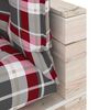 vidaXL Keturvietė sodo sofa i&scaron; palečių su pagalvėlėmis, pu&scaron;ies mediena