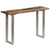 vidaXL Konsolinis staliukas, perdirbta mediena ir plienas, 120x35x76cm