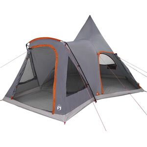 vidaXL Teepee palapinė su stogu Pilka ir oranžinė 545 x 450 x 295 cm