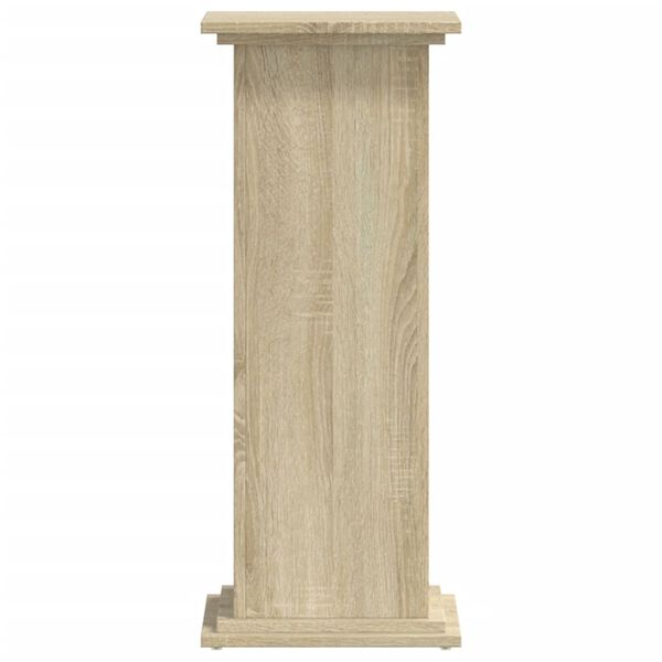 vidaXL Stovas augalams, sonoma ąžuolo, 33x33x80cm, apdirbta mediena
