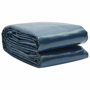 vidaXL Saulę sugerianti baseino plėvelė, juoda/mėlyna, 356cm, PE