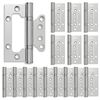 vidaXL Vyrius 16 vnt. 100 x 75 x 13 mm Sidabrinė Plienas