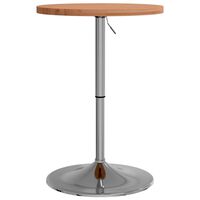 vidaXL Baro stalas, 50x90,5cm, bukmedžio medienos masyvas