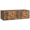vidaXL Sieninė TV spintelė Dūminio ąžuolo 98 x 41 x 30 cm