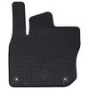vidaXL Automobilių kilimėlis 4 pcs Juoda VW TIGUAN TDI Guma