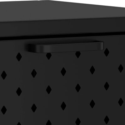 vidaXL Konsolinis staliukas, juodos spalvos, 72x35x75cm, plienas