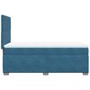 vidaXL Spyruoklinė lova su čiužiniu, mėlyna, 90x190cm, aksomas