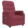 vidaXL Elektrinis masažinis krėslas, raudonojo vyno spalvos, audinys