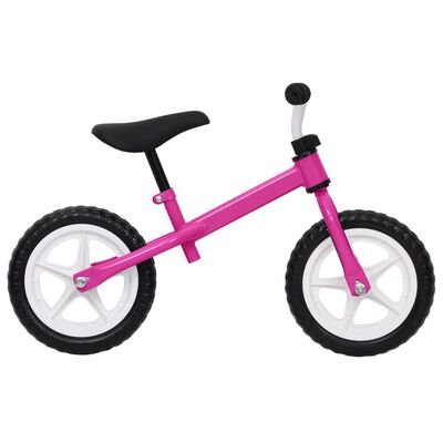 vidaXL Balansinis dviratukas, rožinės spalvos, 11 colių ratai