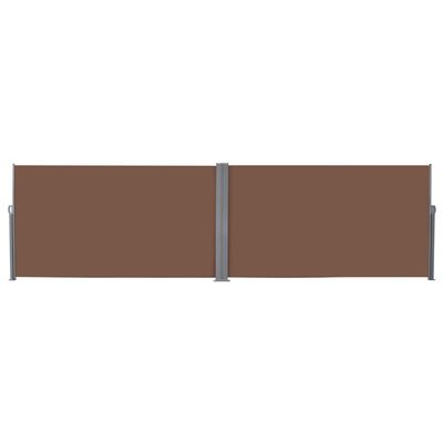 vidaXL Ištraukiama šoninė pertvara, 160x600cm, ruda