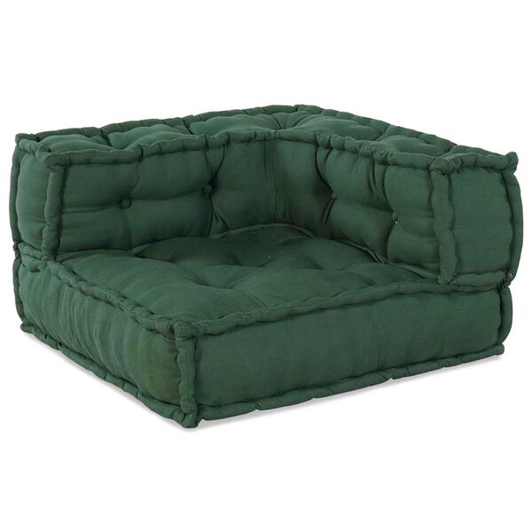 vidaXL Modulinė sofa 4 pcs Žalia audinys